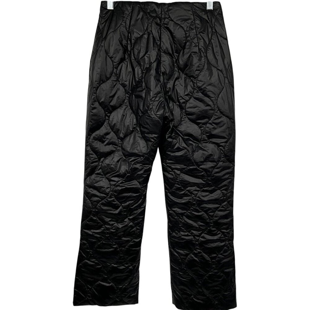BAUM UND PFERDGARTEN Natara Quilted Nylon Trousers Black EUR Size 38 High Rise - Picture 5 of 10